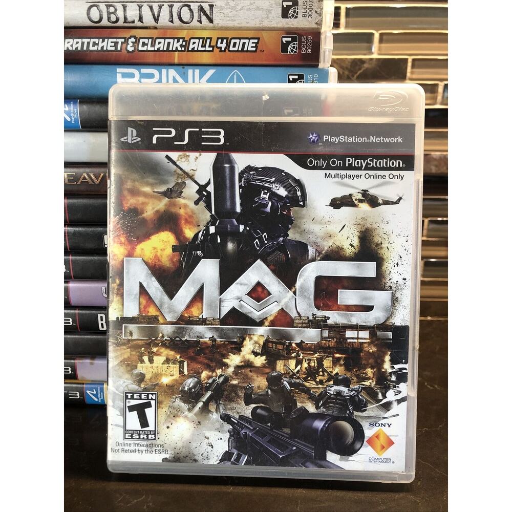 MAG PLAYSTATION 3 PS3 COMPLETE IN‎ BOX W/ MANUAL